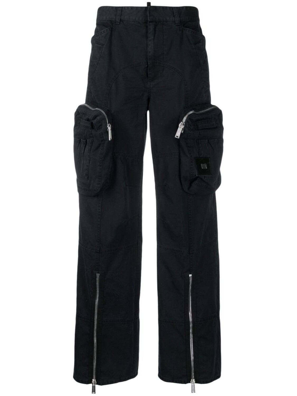 

Dsquared2 cotton cargo trousers, черный
