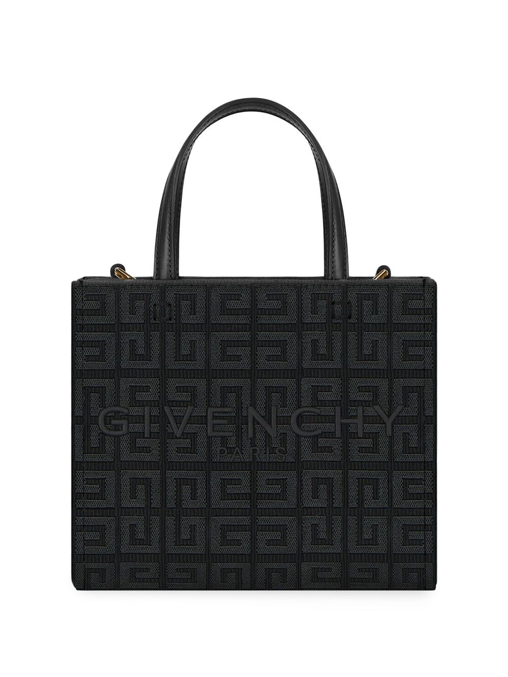 

Сумка для покупок Mini G Tote из холста с вышивкой 4G Givenchy, черный