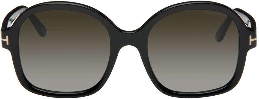 

Черные блестящие солнцезащитные очки Hanley TOM FORD