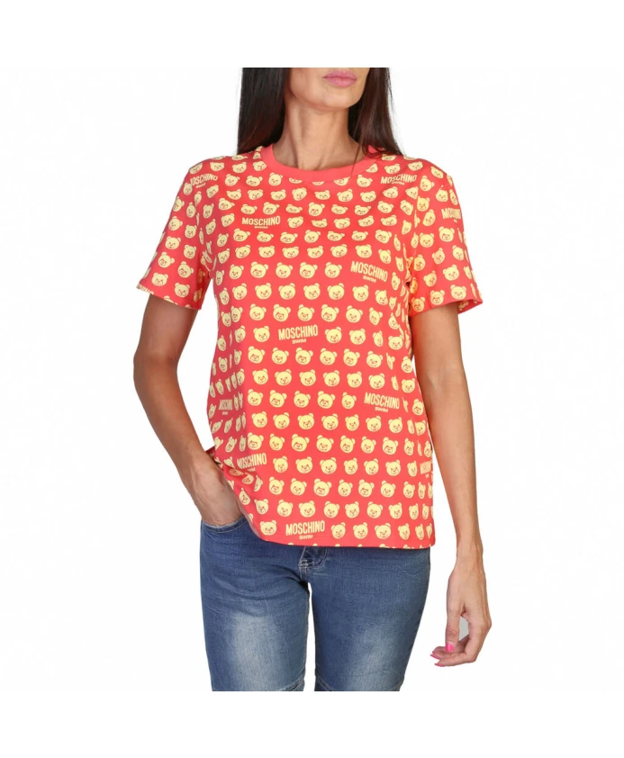 

Футболка весна лето Moschino, розовый