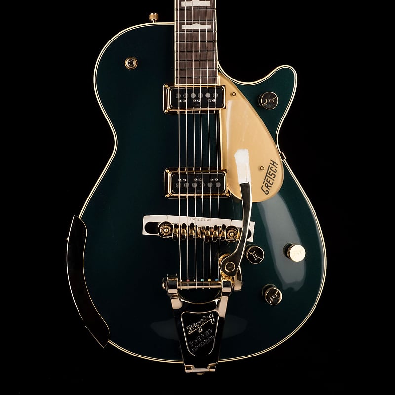 Электрогитара Gretsch G6128T-57 Vintage Select ’57 Duo Jet With Bigsby TV Jones Cadillac Green электрогитара gretsch g6128t gh george harrison signature duo jet w bigsby black 754
