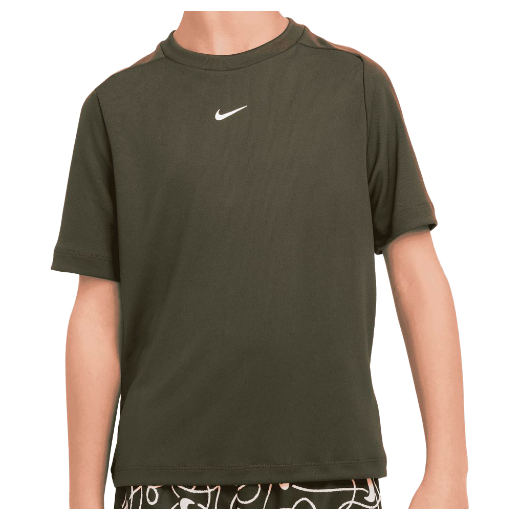 Функциональная рубашка Nike Kid's Multi Dri FIT Training T Shirt, цвет Cargo Khaki/White рюкзак reason cargo multi pocket khaki