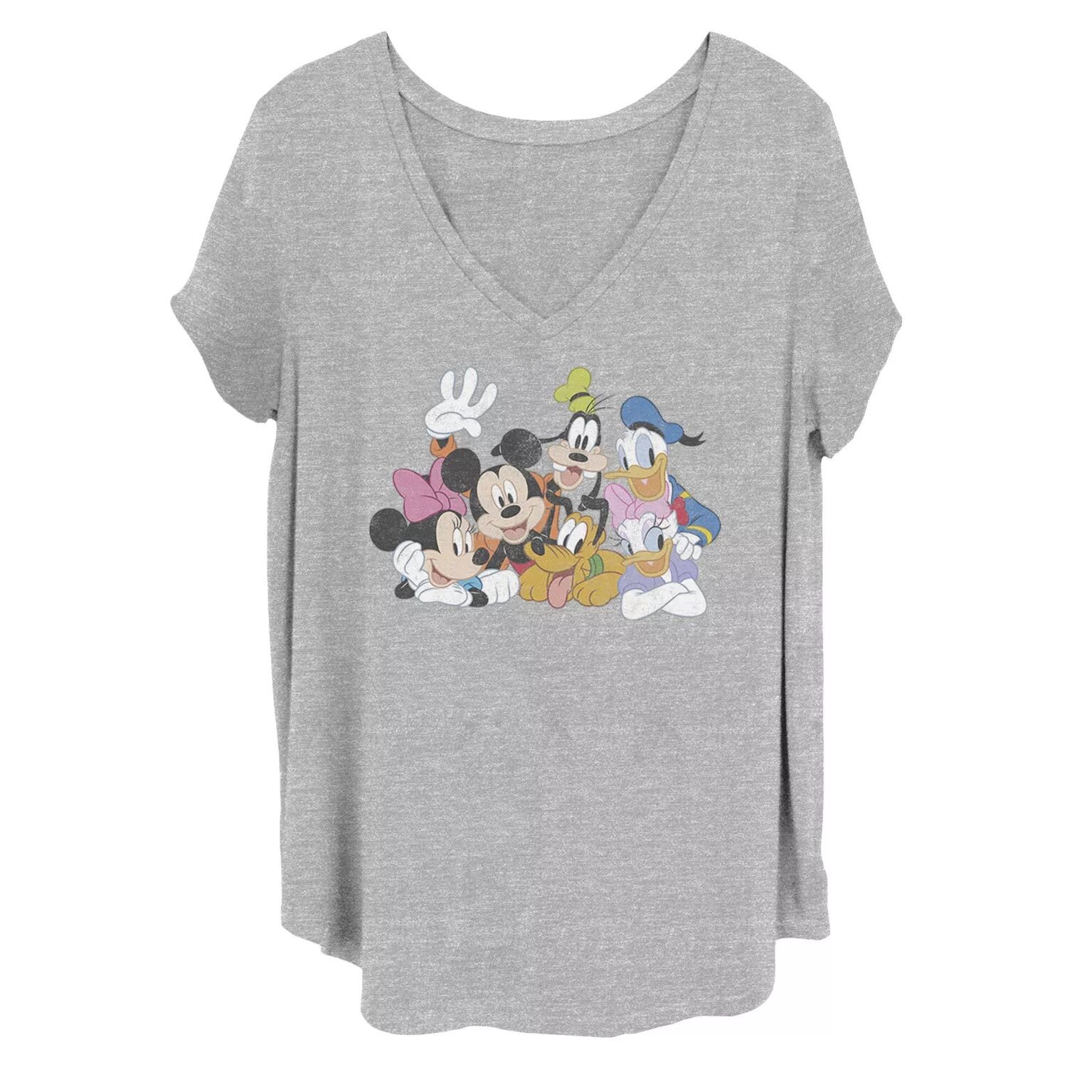 

Классическая футболка с рисунком персонажей Disney's Mickey & Friends для юниоров больших размеров Disney