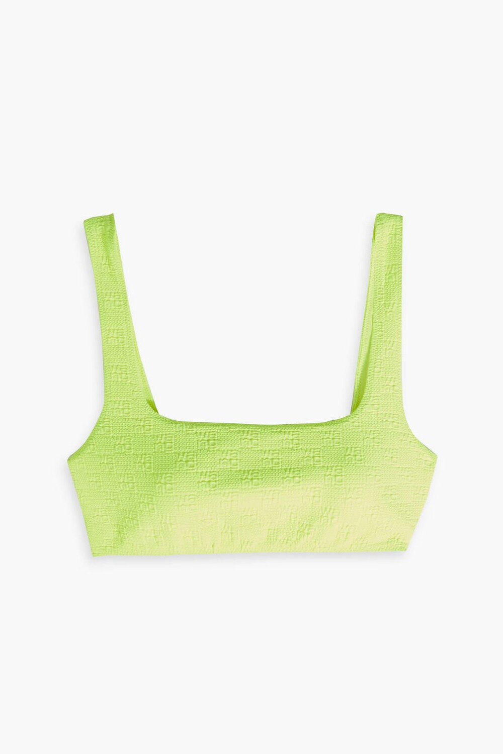 

Лиф бикини из эластичного жаккарда Alexanderwang.T, ярко-желтый