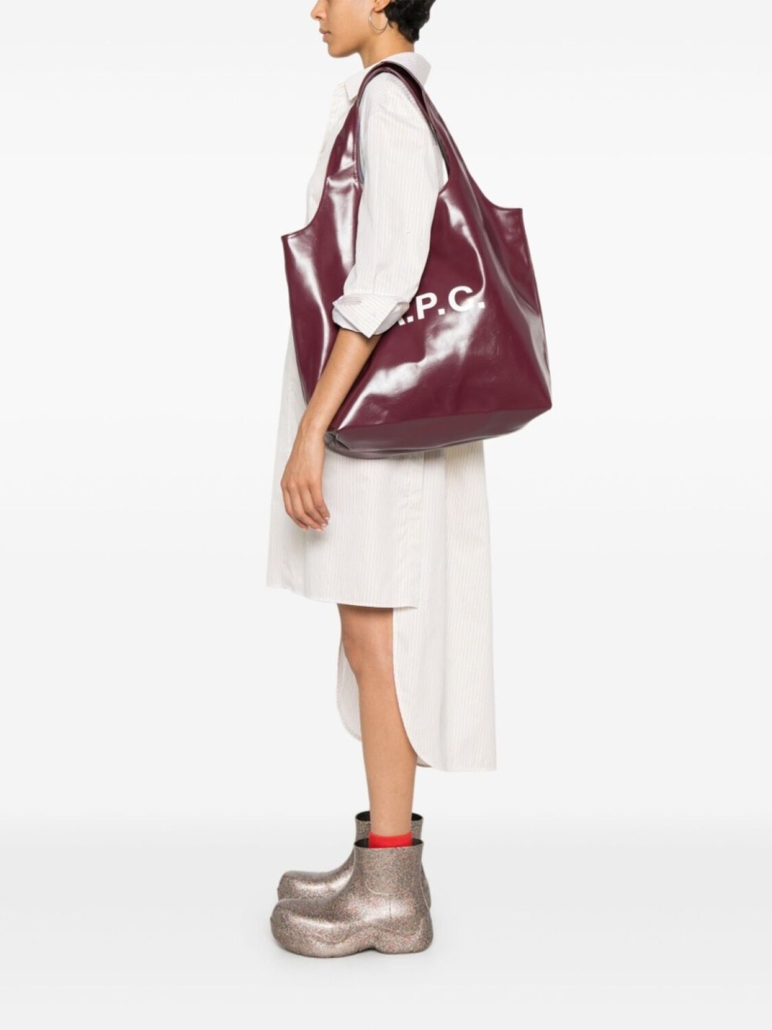 

A.P.C. сумка-тоут Ninon, фиолетовый