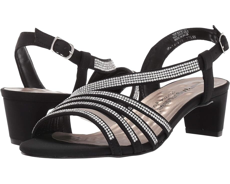 

Туфли Walking Cradles Lettie, цвет Black Micro/Crystal Rhinestones