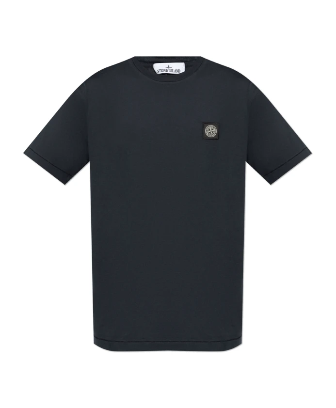 

Футболка с нашивкой логотипом Stone Island, синий