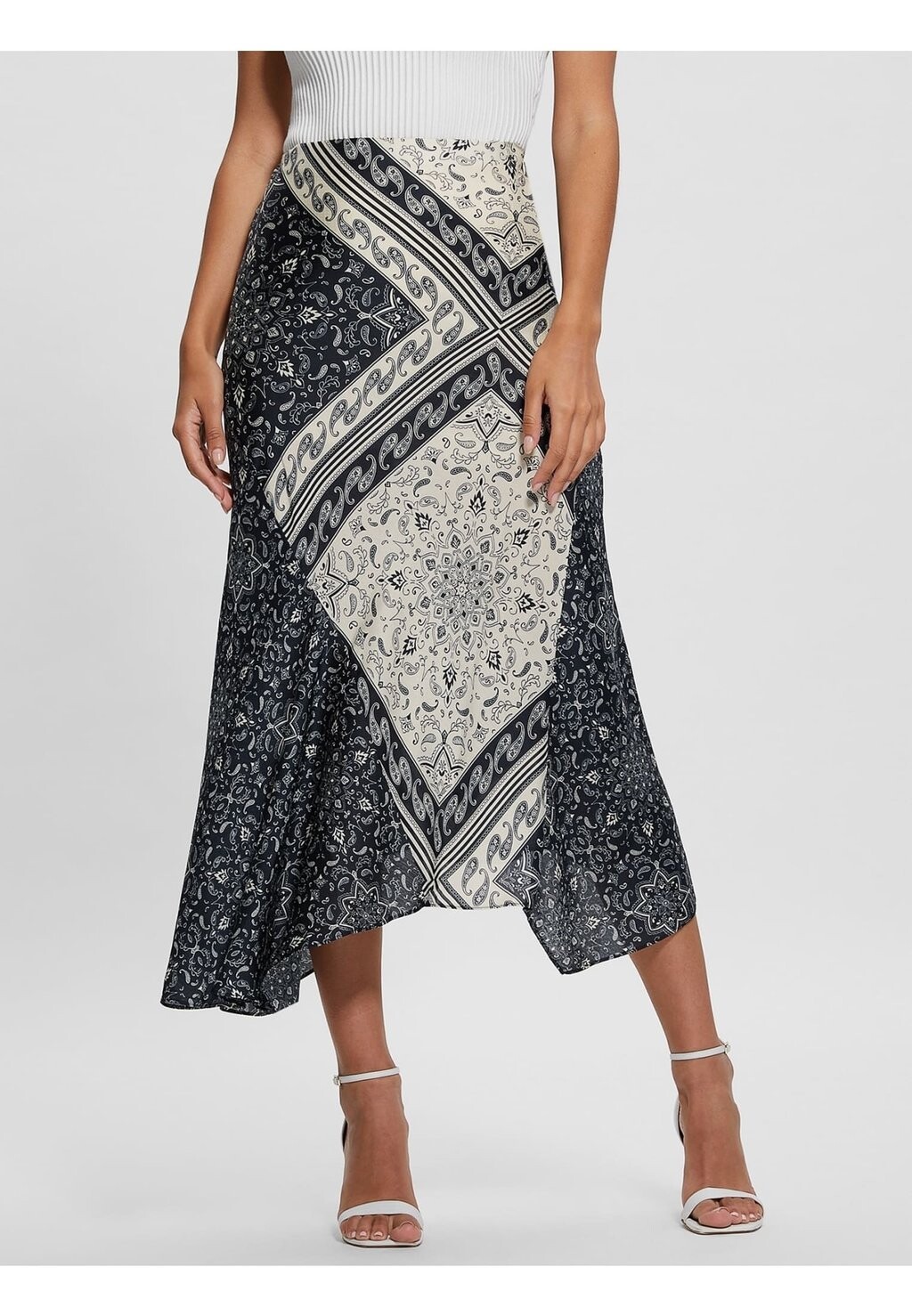 

Юбка Guess LANGER ALLOVER-PRINT, цвет mehrfarbig grundton blau