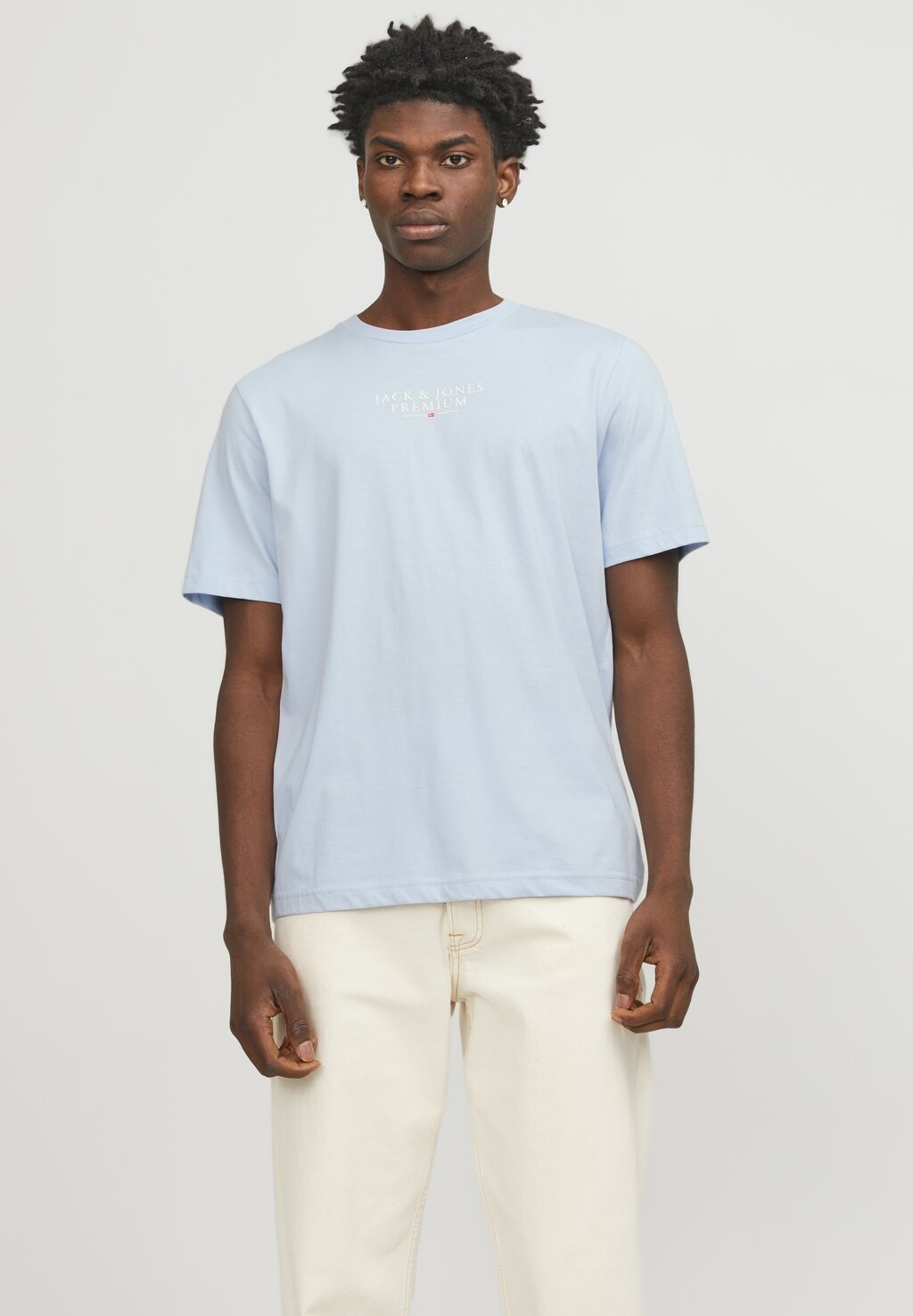 

Футболка с принтом Ss Crew Neck Noos Jack & Jones, цвет skyway