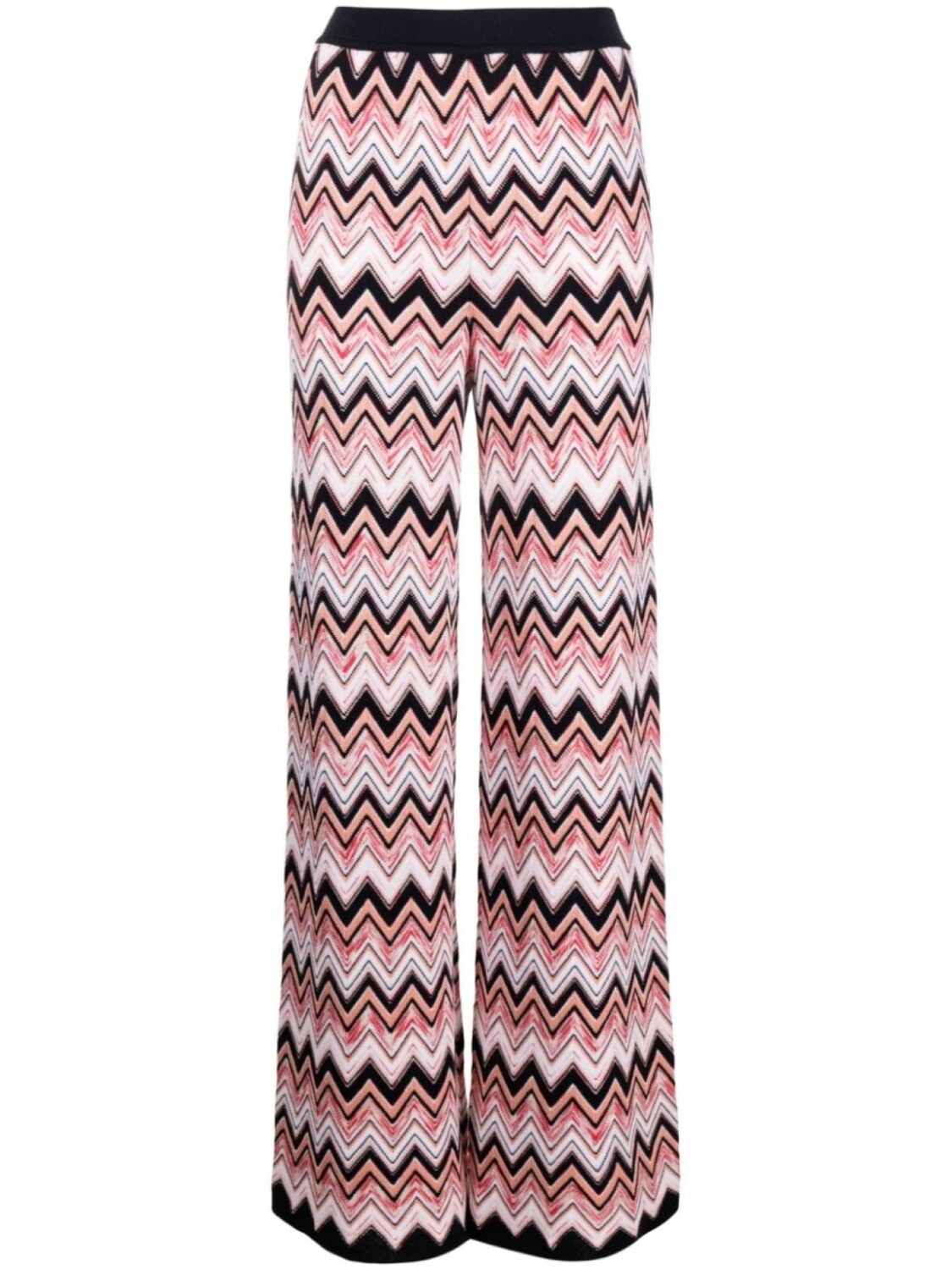 

Missoni прямые брюки с узором шеврон, розовый