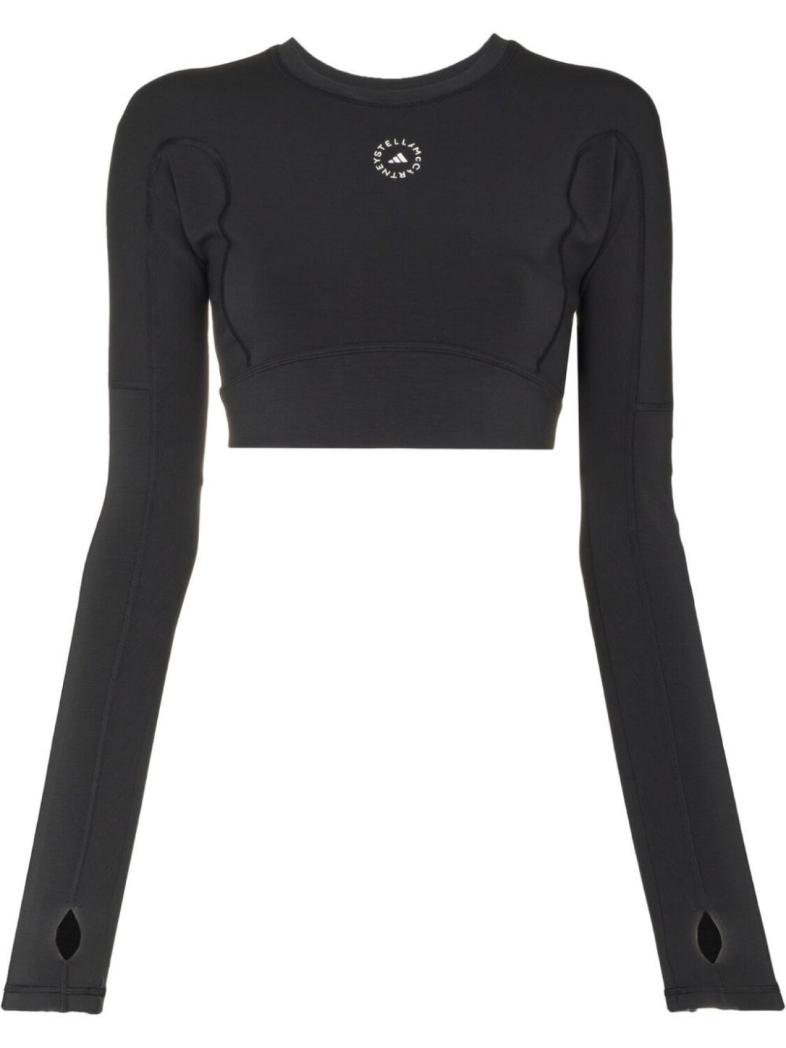 

adidas by Stella McCartney укороченная футболка True Strength, черный