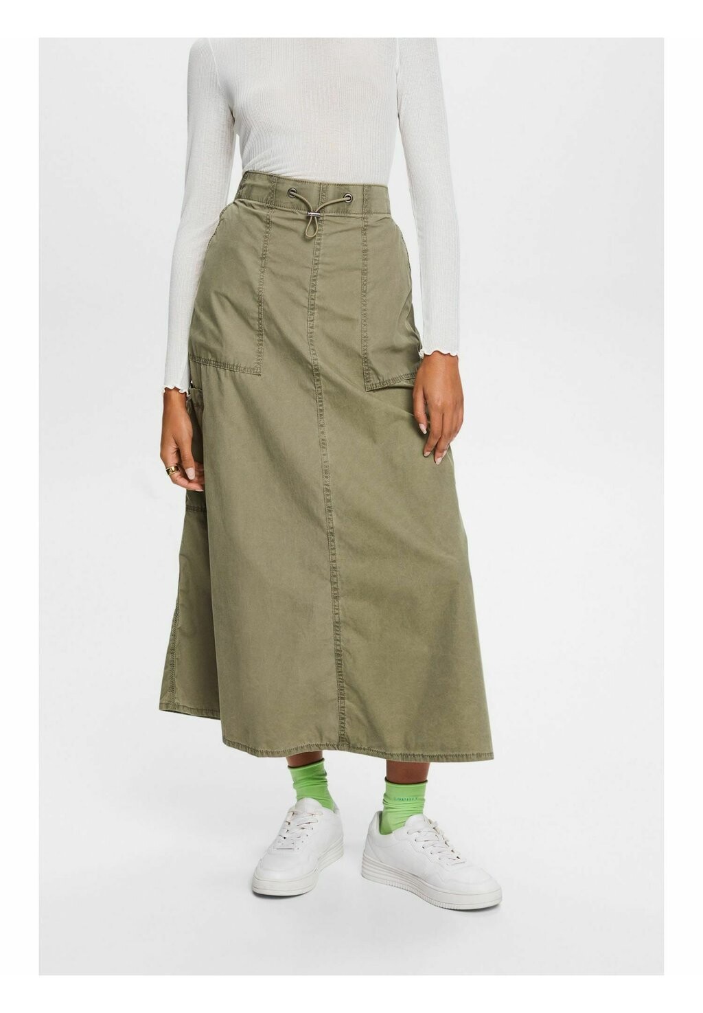 

Юбка Esprit, цвет khaki green