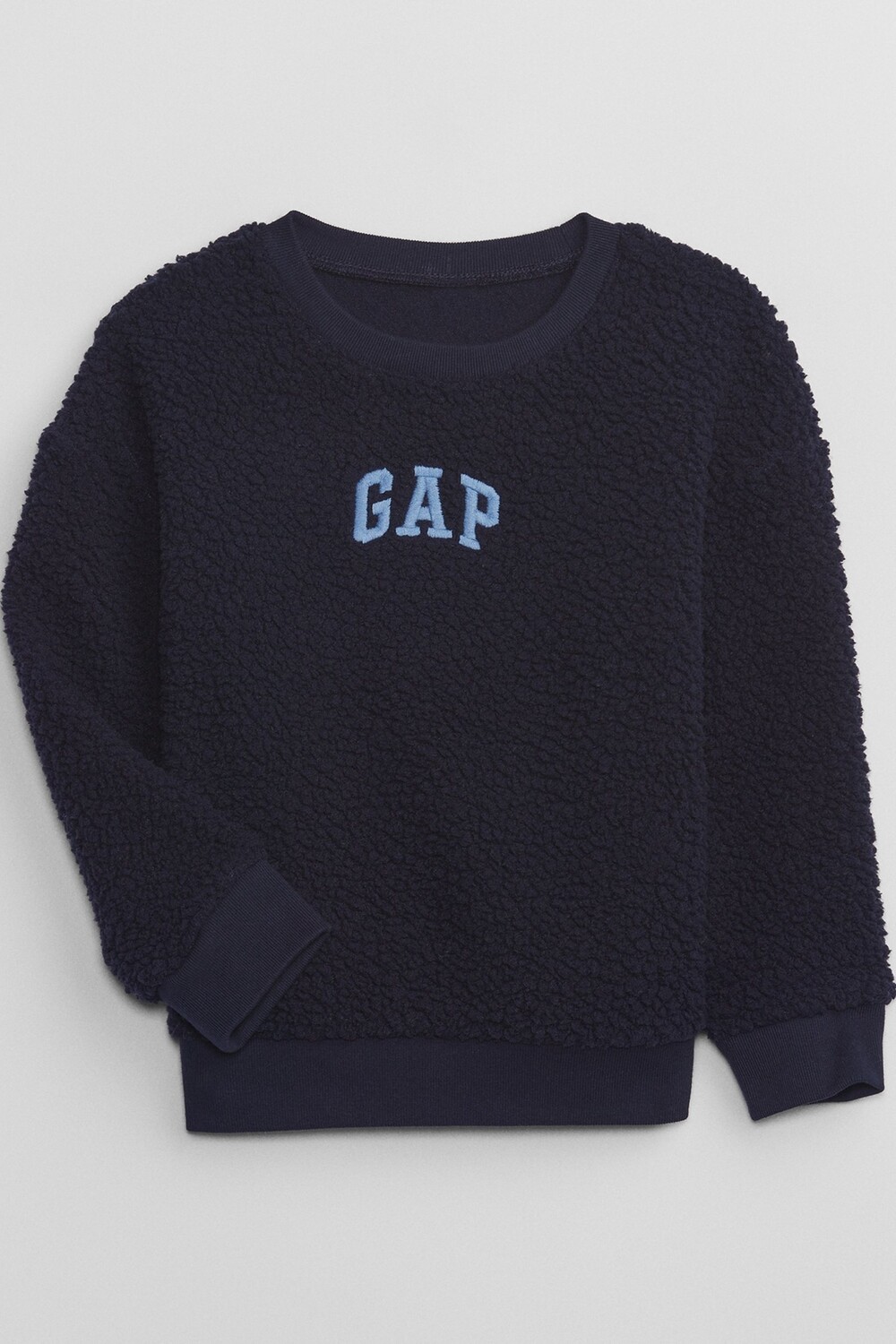 

Толстовка с круглым вырезом и длинными рукавами из шерпы с логотипом Gap, синий