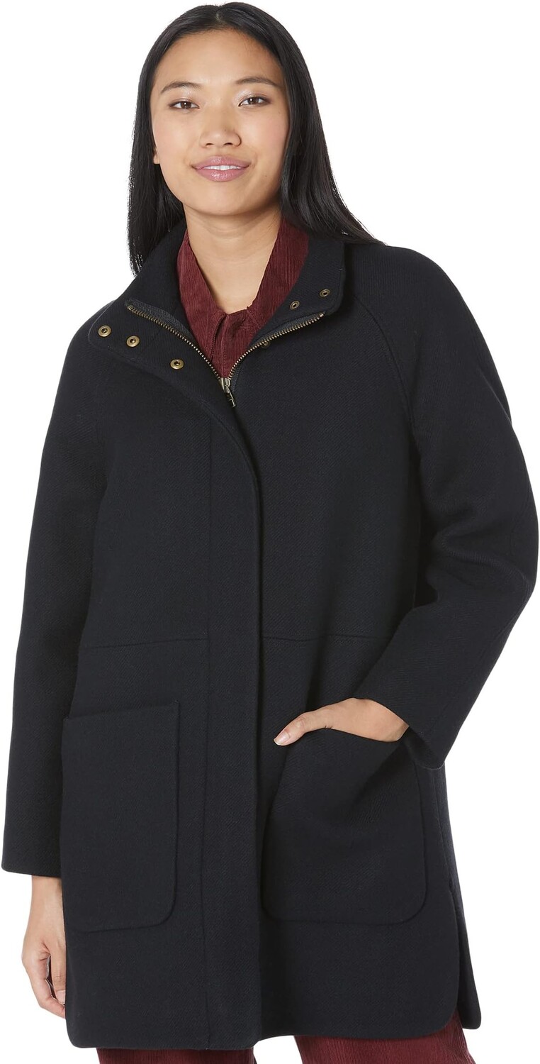 

Пальто Estate Cocoon из ткани Insuluxe Madewell, цвет True Black