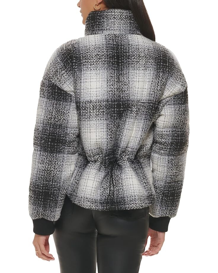 

Куртка Levi's Stand Collar Wool Puffer Jacket, цвет Black/Grey Ombre