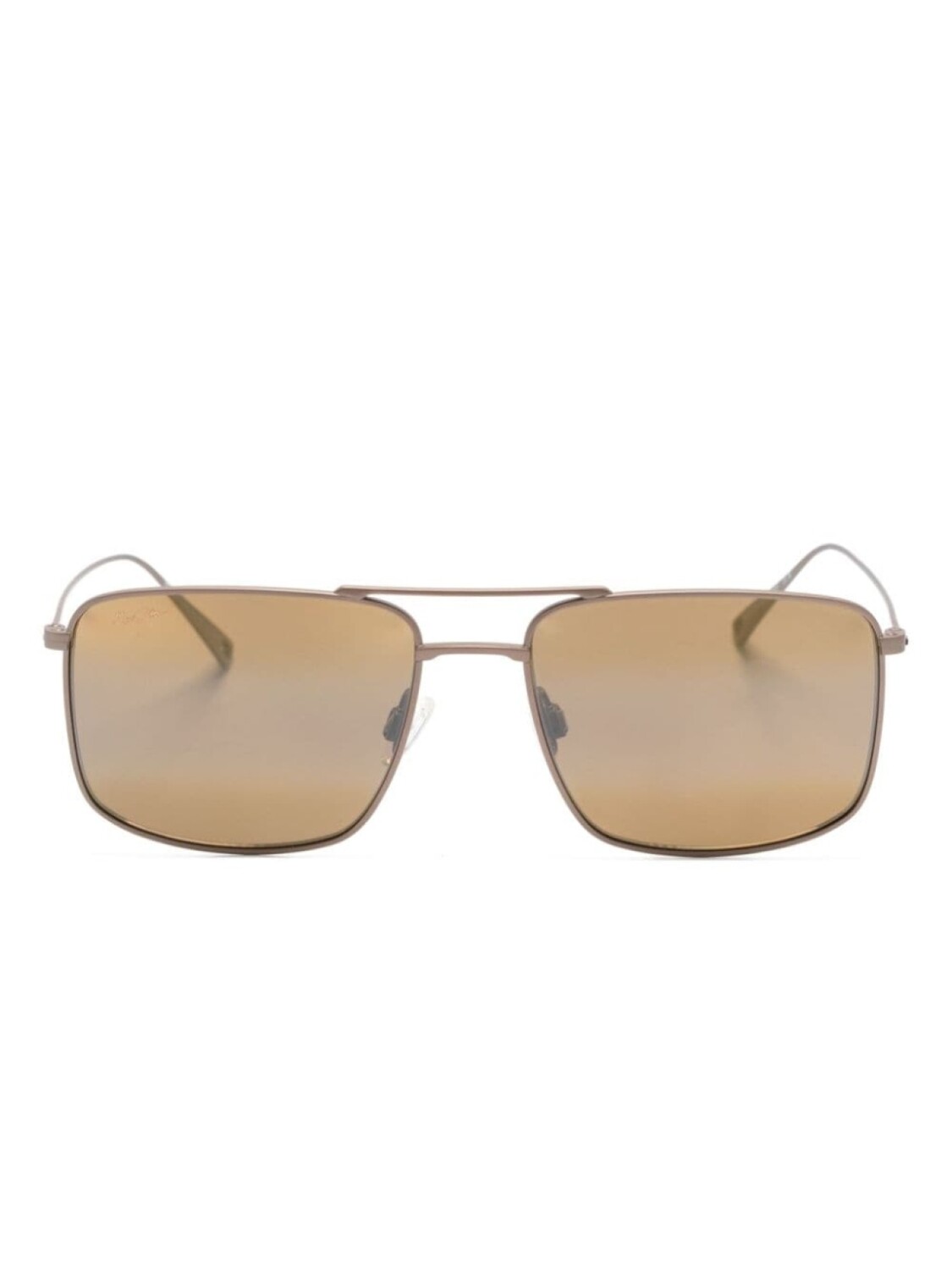 

Maui Jim солнцезащитные очки Aeko в квадратной оправе, золотой
