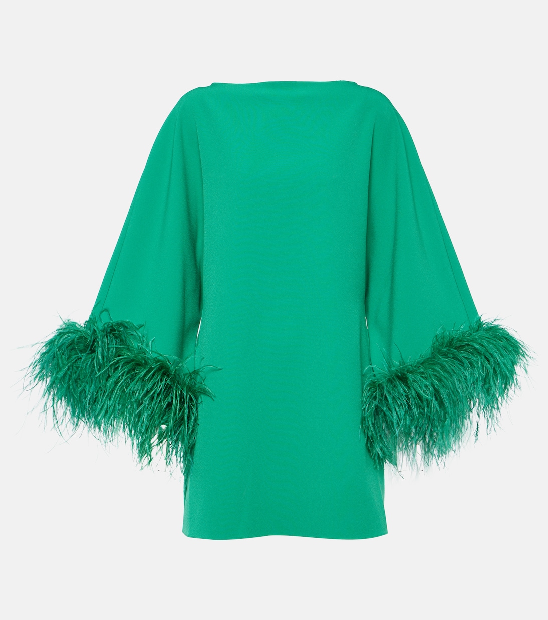 цена Мини-платье arama с отделкой перьями Safiyaa, зеленый