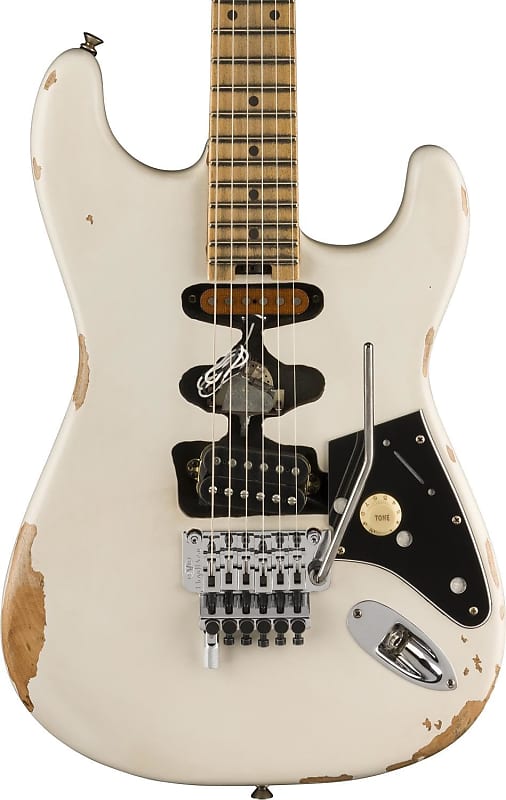 Электрогитара EVH Frankenstein Relic Series Electric Guitar - Maple Fingerboard, White