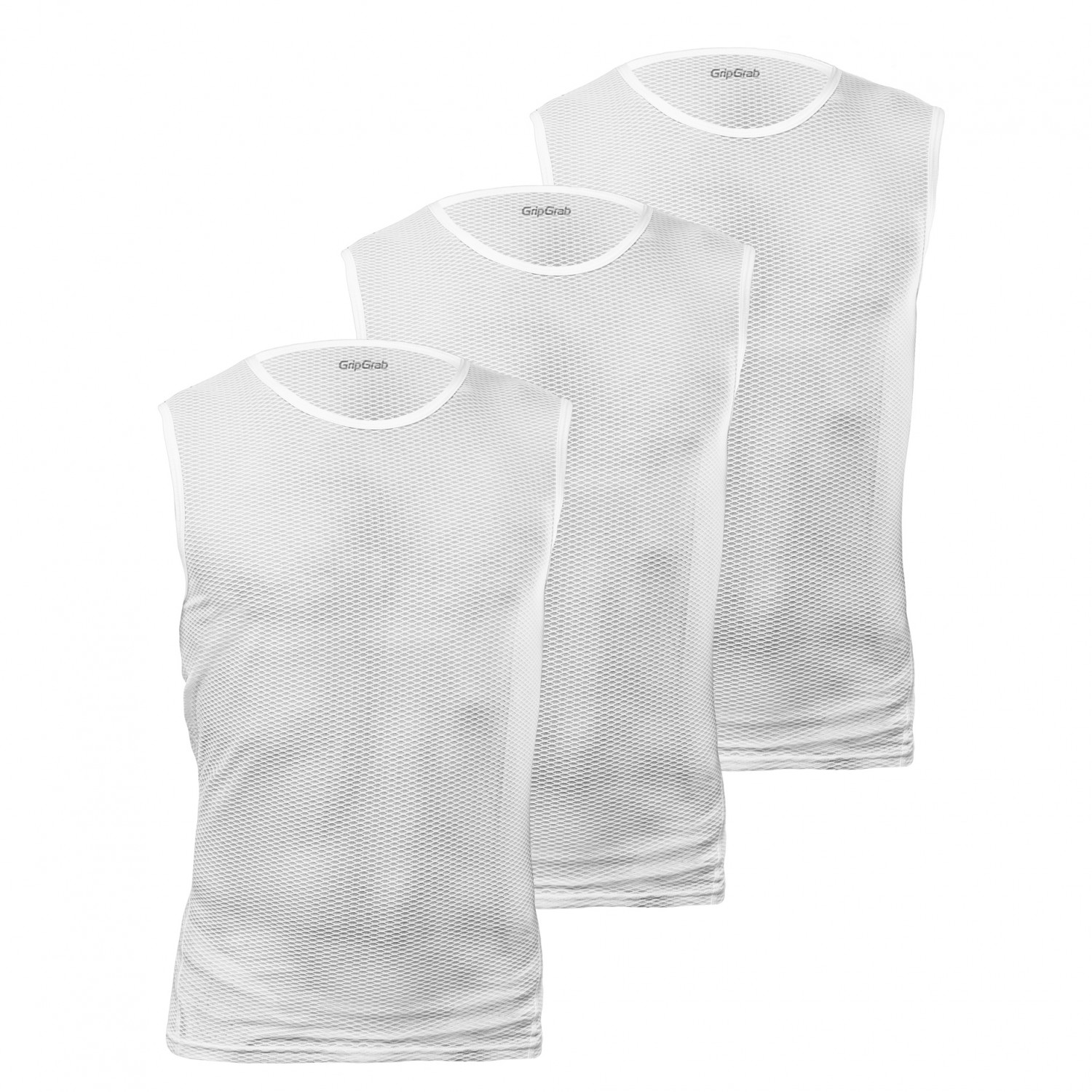 Функциональная рубашка Gripgrab Ultralight Sleeveless Mesh Baselayer 3 Pack, белый