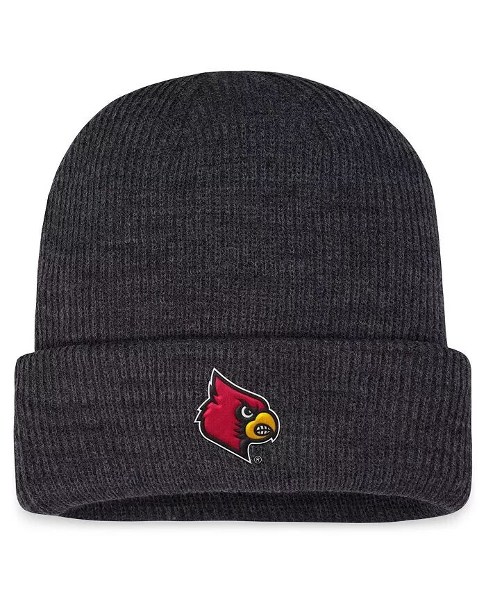 

Мужская темно-серая вязаная шапка Louisville Cardinals с прозрачными манжетами Top Of The World, серый