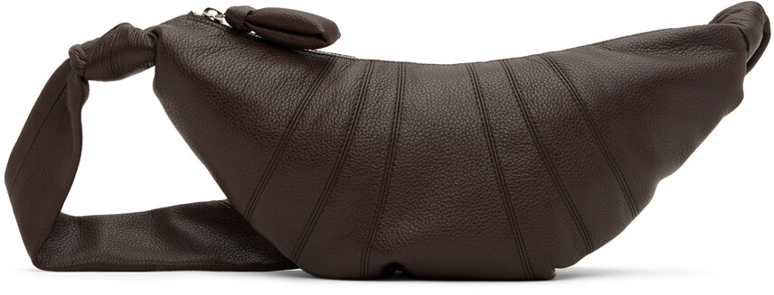 

Коричневая маленькая сумка для круассанов Lemaire, цвет Pecan brown