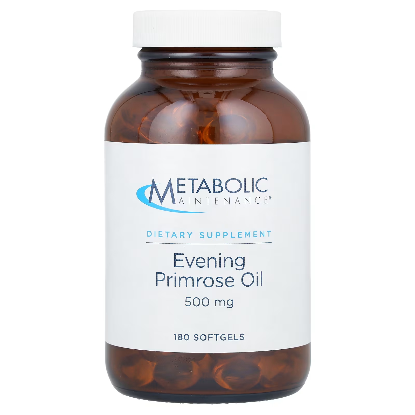 Масло примулы вечерней Metabolic Maintenance для поддержания метаболизма, 180 мягких таблеток масло вечерней примулы vital nutrients 250 мягких таблеток