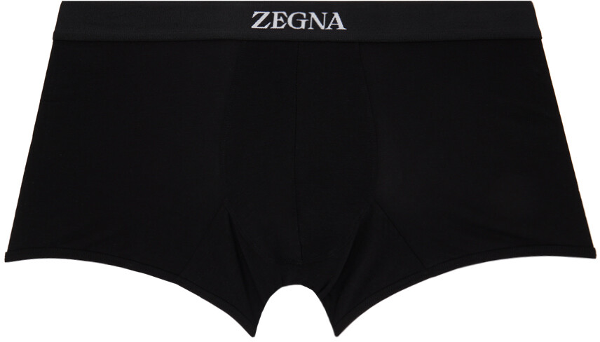 

Черные жаккардовые боксеры Zegna