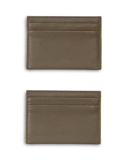 

Визитница из аргоновой кожи BOSS Hugo Boss, цвет Green