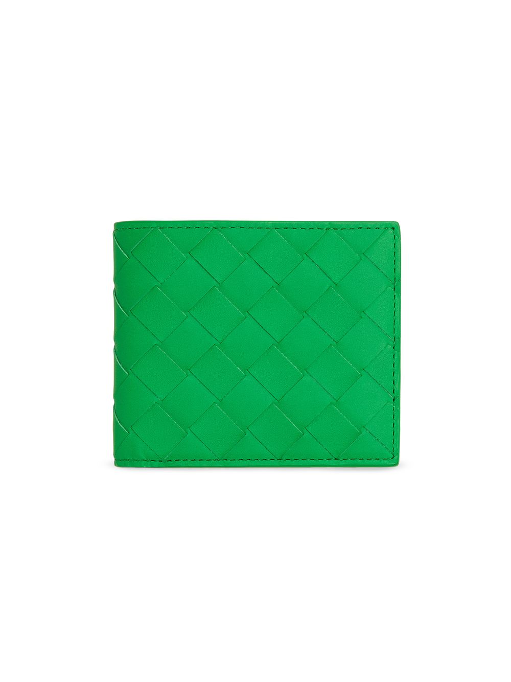 Плетеный бумажник из натуральной кожи Bottega Veneta бумажник chesarec из натуральной кожи