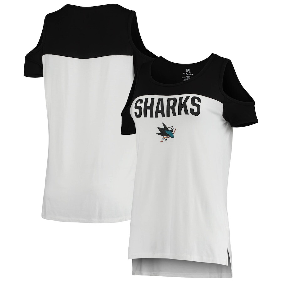 

Футболка с коротким рукавом Fanatics Branded San Jose Sharks, белый
