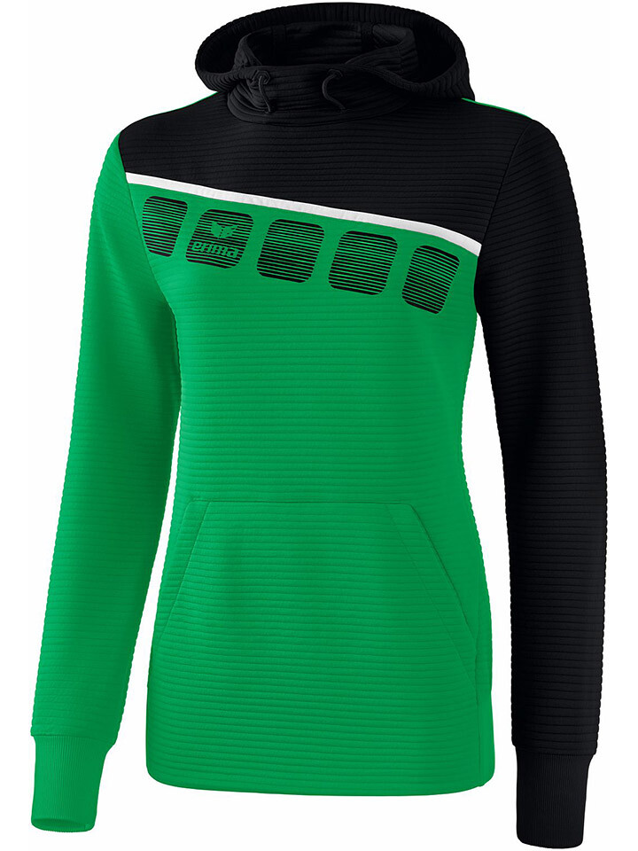 

Толстовка erima Hoodie 5 C, зеленый/черный