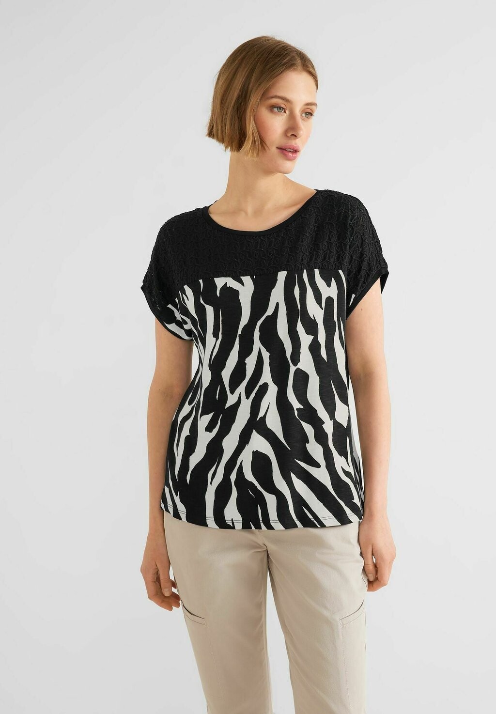 

Футболка с принтом ZEBRAPRINT Street One, цвет schwarz