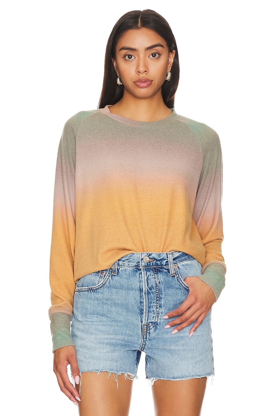 

Пуловер LNA Brushed Raglan, цвет Sunset Print