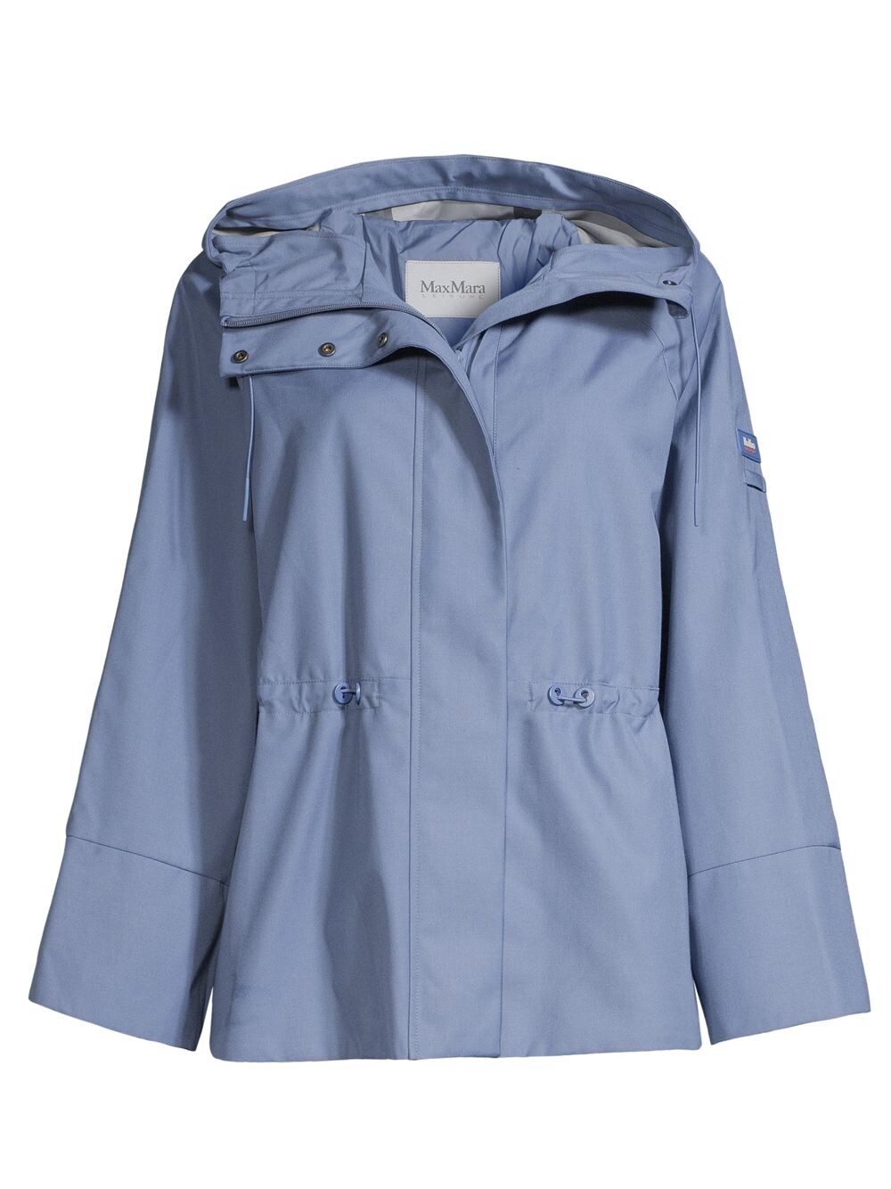 

Дождевик с капюшоном на шнурке Max Mara Leisure, синий