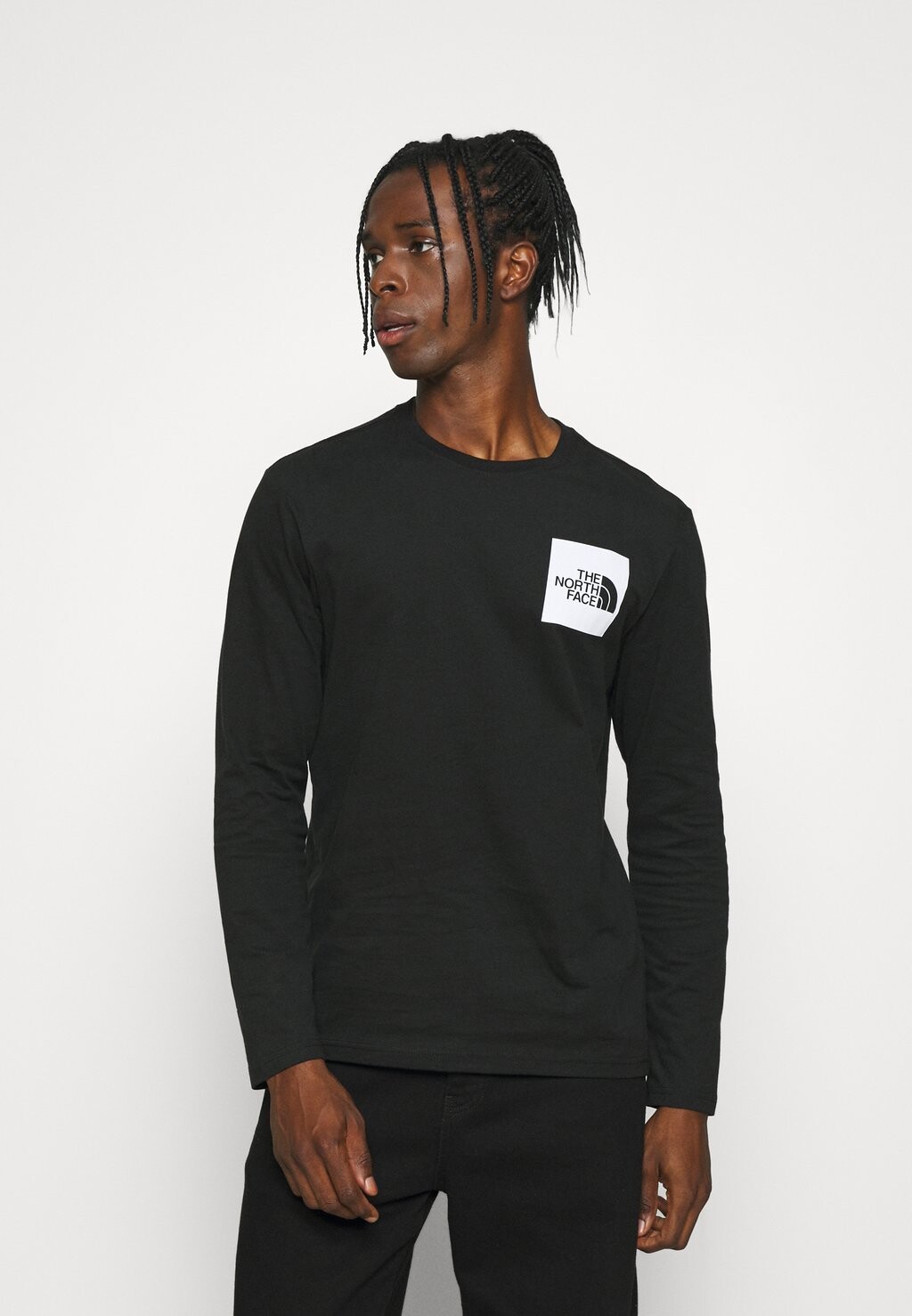

Футболка с длинным рукавом FINE TEE The North Face, черная, Черный
