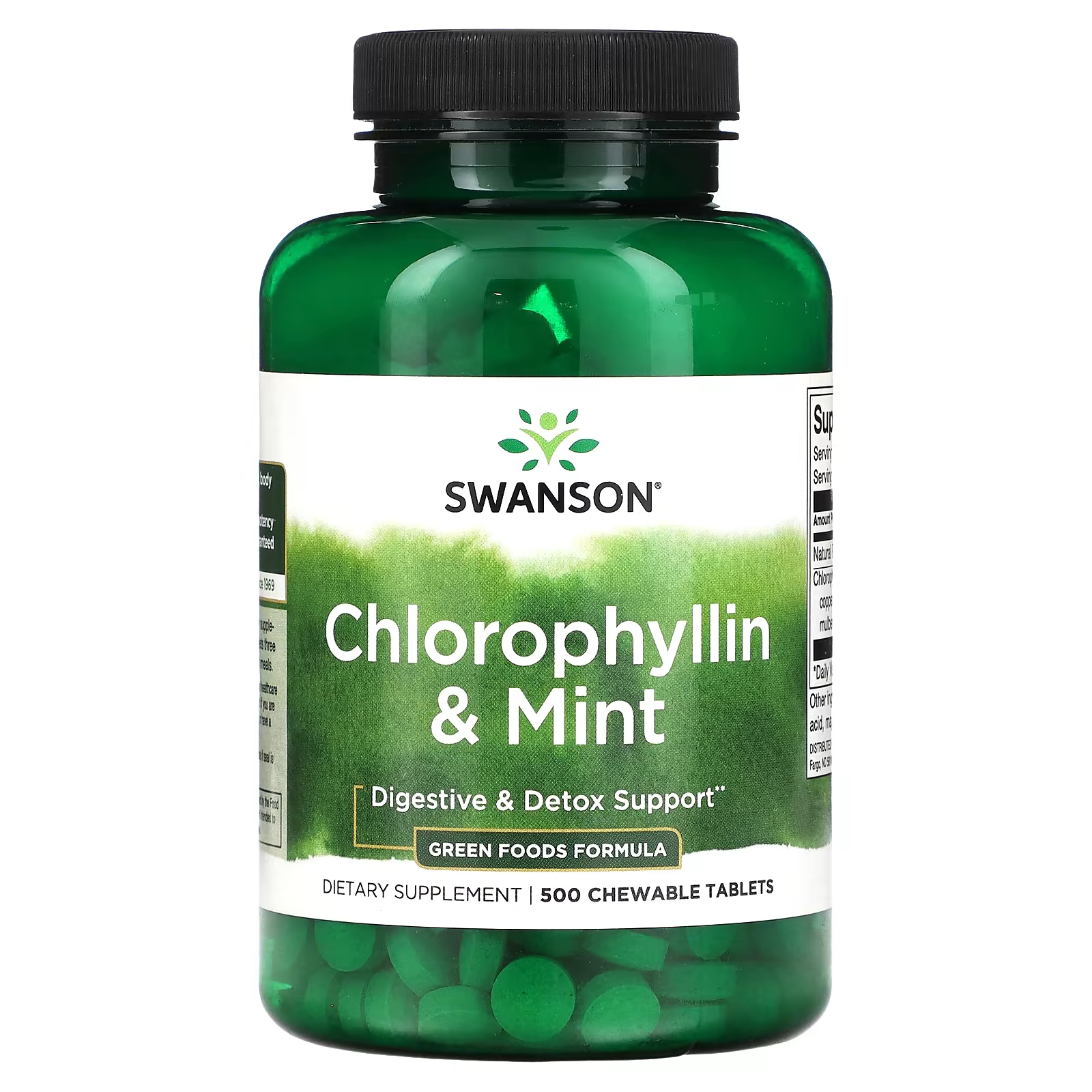Swanson Хлорофиллин и мята 500 жевательных таблеток swanson хлорофиллин и мята 500 жевательных таблеток