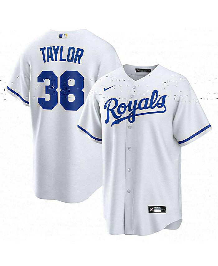 

Мужская белая футболка Josh Taylor Kansas City Royals Home Replica Player Nike, белый