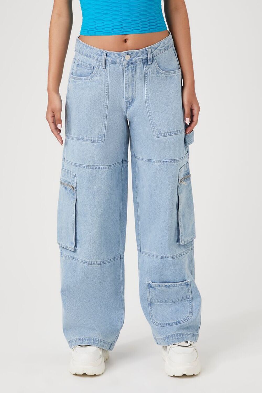 

Джинсы-карго из денима Forever 21, деним