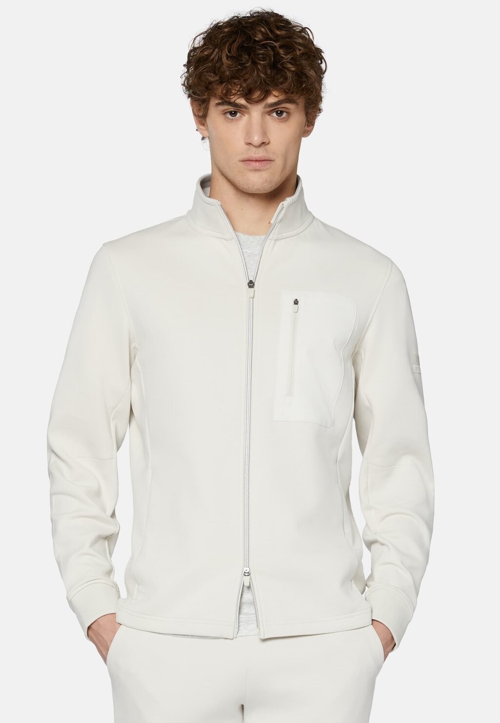 

Толстовка на молнии Full Hooded Recycled Light Boggi Milano, цвет ice