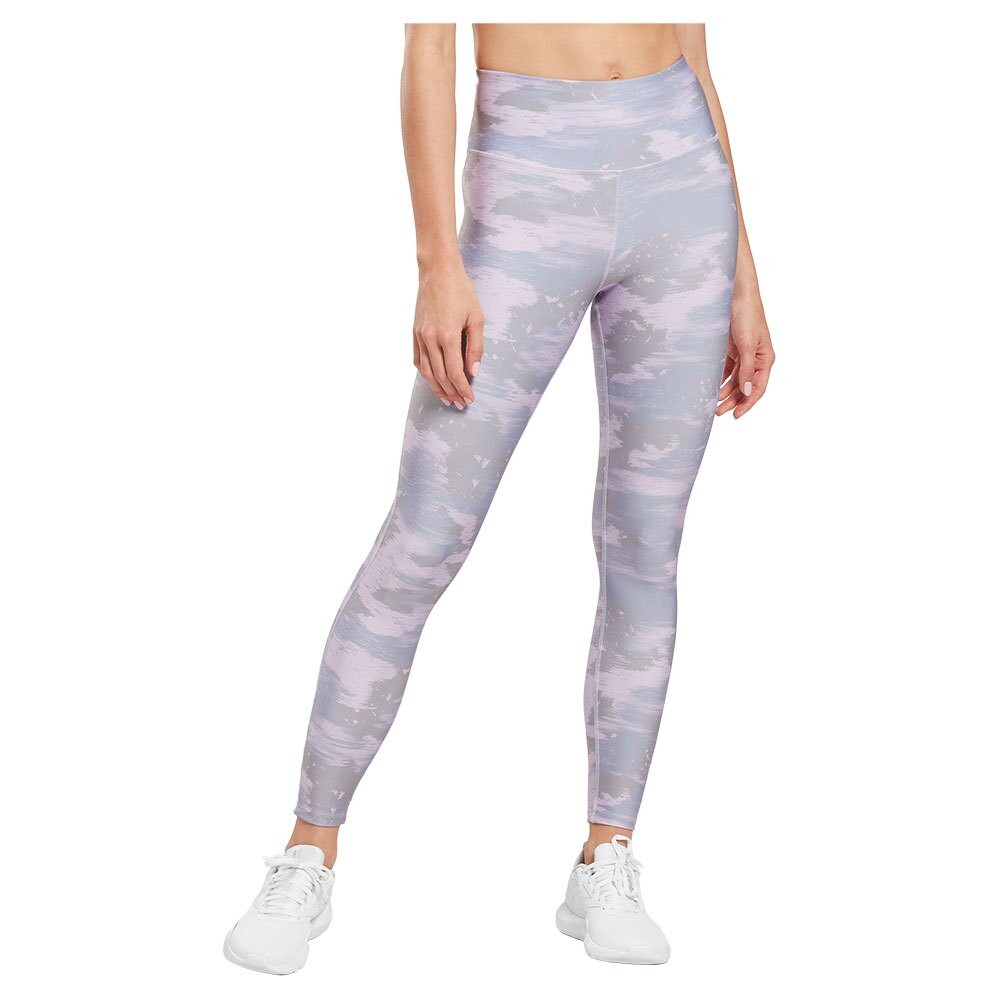 

Леггинсы Reebok Workout Ready Camo Print, фиолетовый