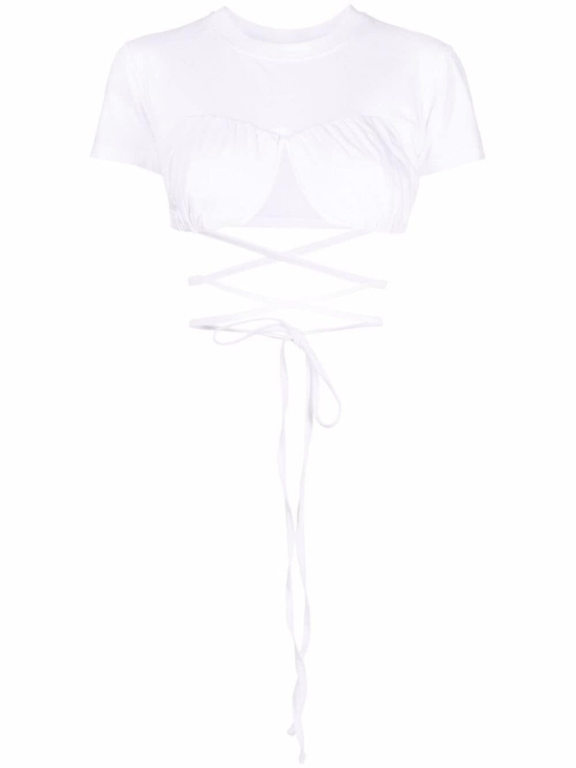 

Jacquemus укороченный топ Le T-Shirt Baci, белый