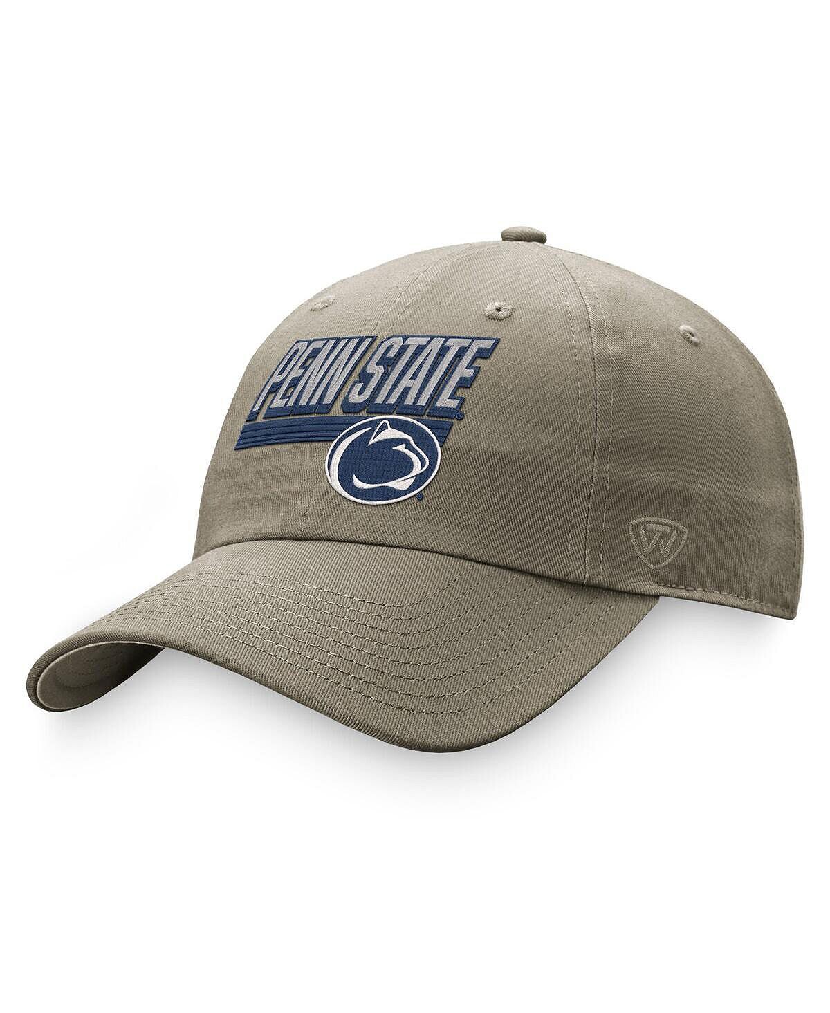 

Мужская регулируемая шляпа цвета хаки Penn State Nittany Lions Slice Top of the World