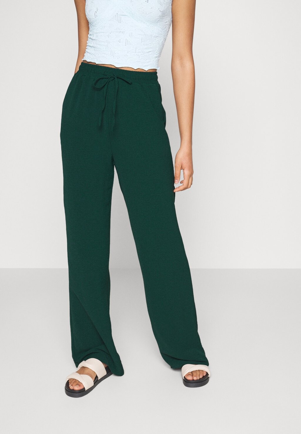 

Брюки ONLY Onlmette Wide Pant, сосна пондероза, Зеленый