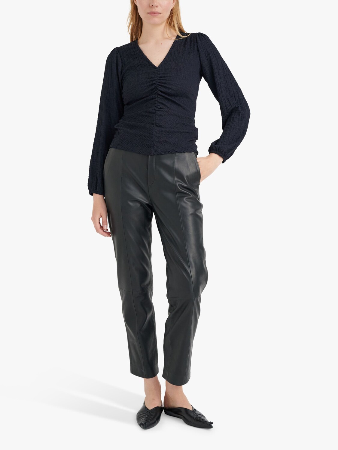 

Текстурная блузка InWear Lanyal, морской синий