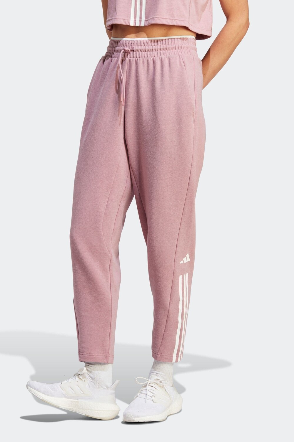 

Хлопковые джоггеры Performance Train Essentials стандартной посадки adidas, розовый