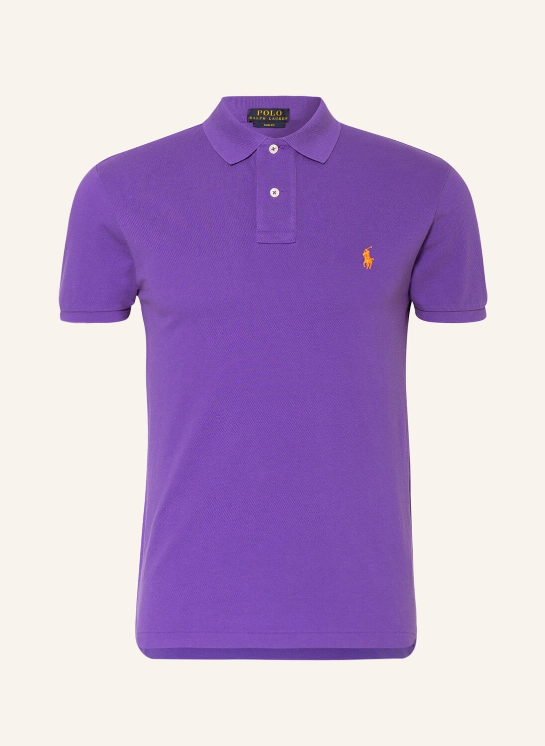 

Рубашка поло POLO RALPH LAUREN Piqué Slim Fit, фиолетовый