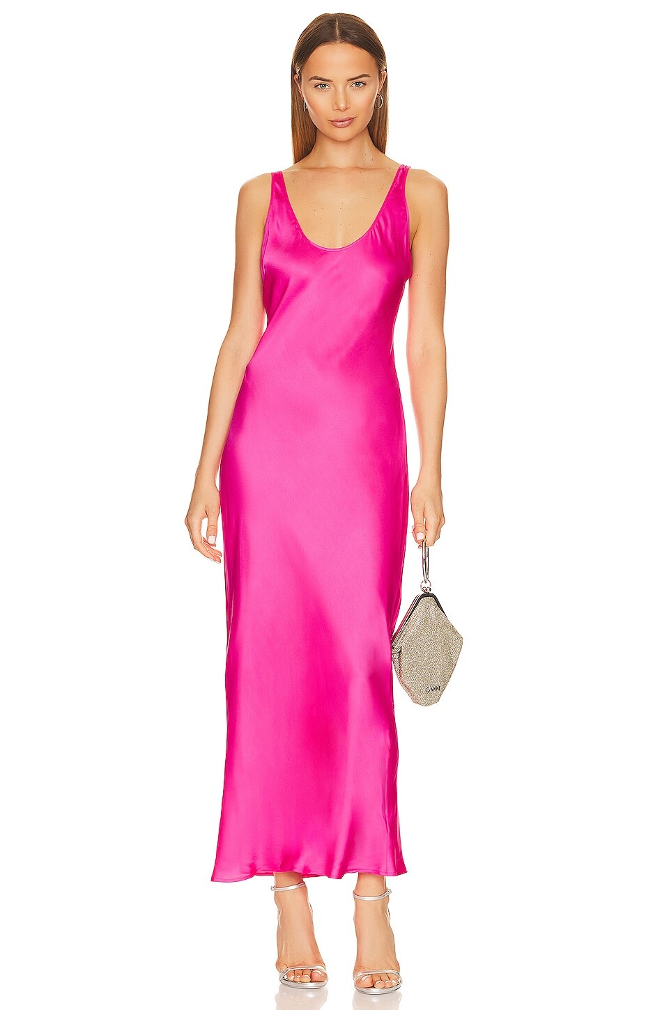 

Платье L'AGENCE Akiya Tank, цвет Pink Glo