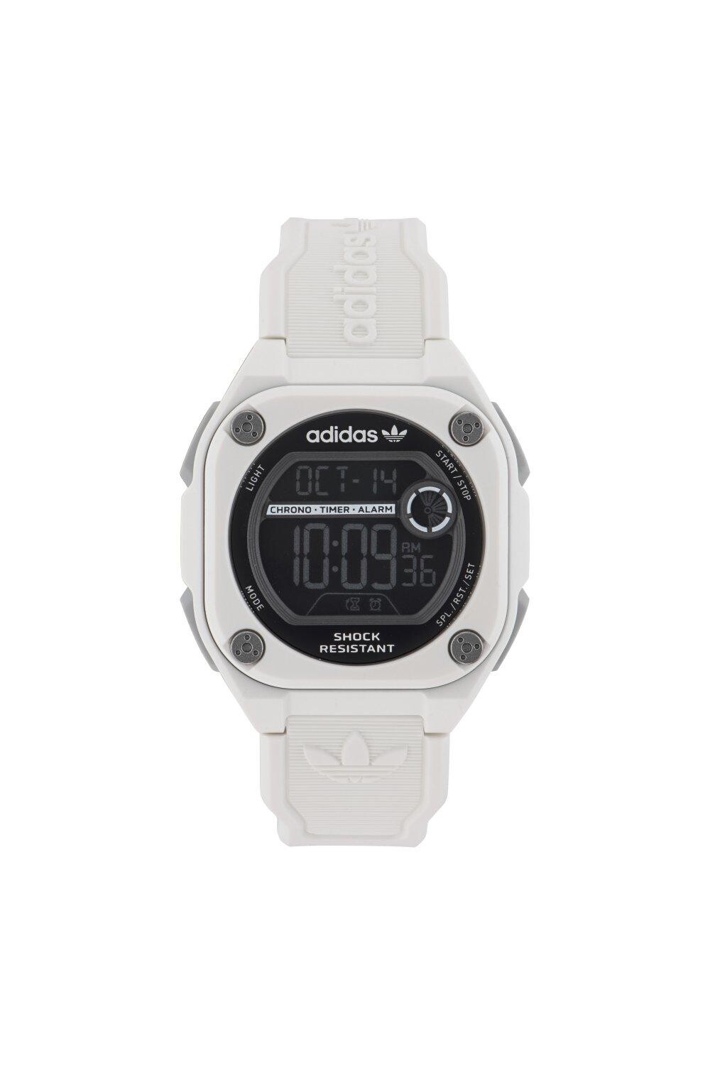 

City Tech Two Модные аналоговые кварцевые часы из пластика/смолы - Aost23062 adidas Originals, черный