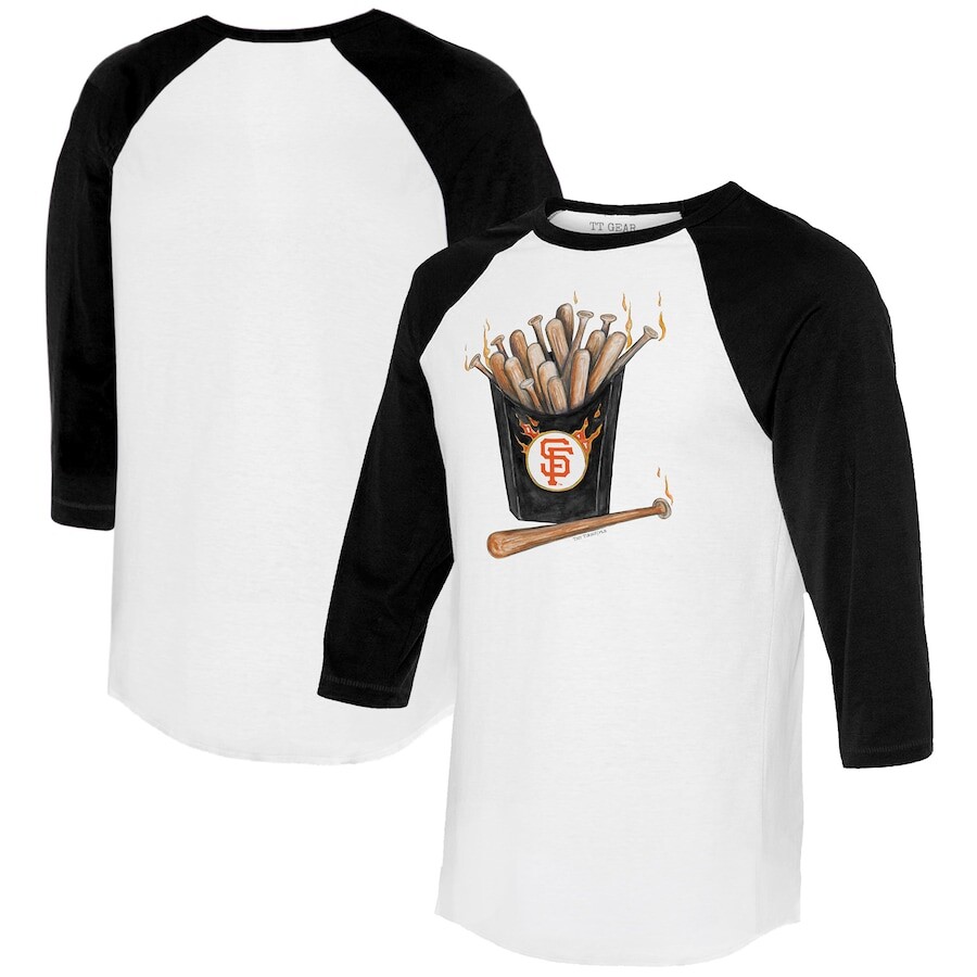 

Футболка с длинным рукавом Tiny Turnip San Francisco Giants, белый