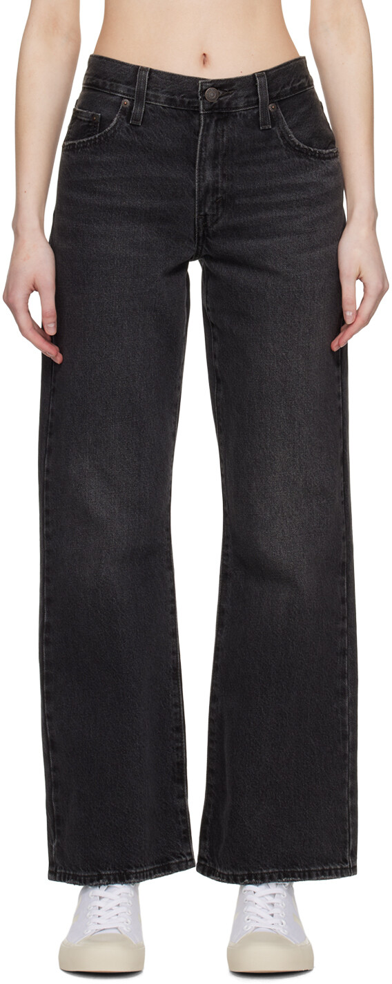 

Черные джинсы свободного кроя Levi's